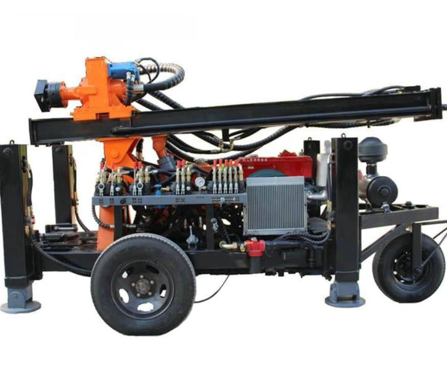 150m 굴착 깊이 물 우물 굴착 리그 기계 32HP 100 - 219mm 지름