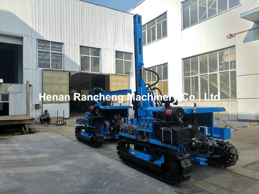 90mm - 140mm 디아 DTH 굴착 장비 45kw 디젤 엔진 아래 구멍 굴착 리그