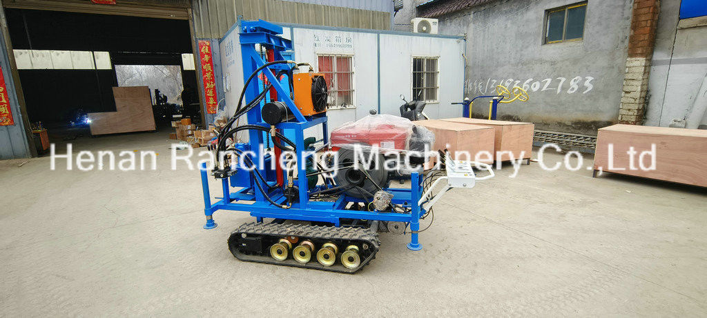 간편한 조작 RCS200C 고무 크롤러 150m 깊이 450mm 지름의 휴대용 드릴링 리그