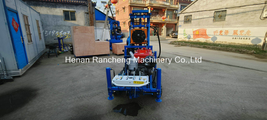 간편한 조작 RCS200C 고무 크롤러 150m 깊이 450mm 지름의 휴대용 드릴링 리그