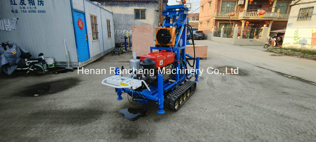 간편한 조작 RCS200C 고무 크롤러 150m 깊이 450mm 지름의 휴대용 드릴링 리그