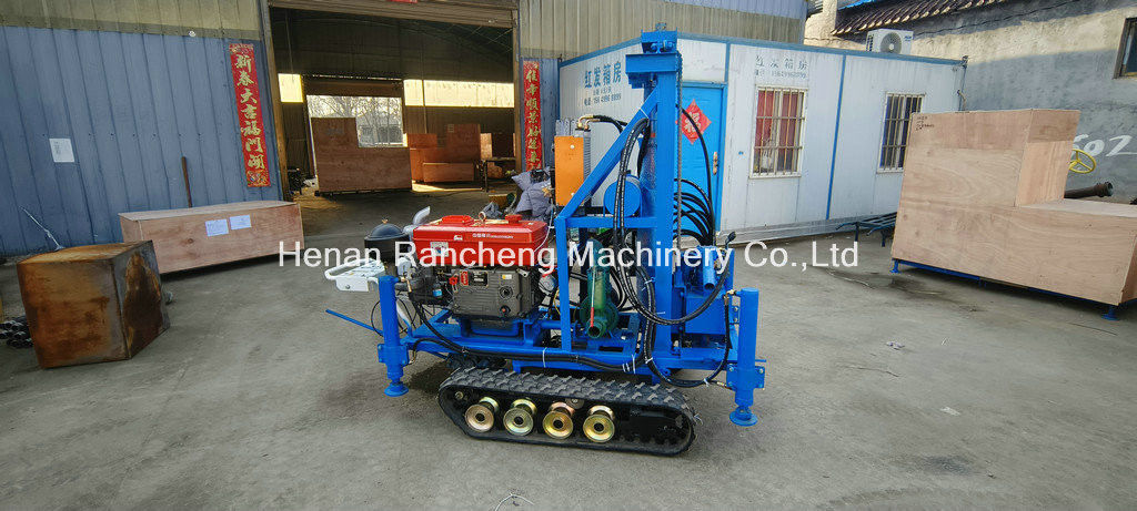 간편한 조작 RCS200C 고무 크롤러 150m 깊이 450mm 지름의 휴대용 드릴링 리그