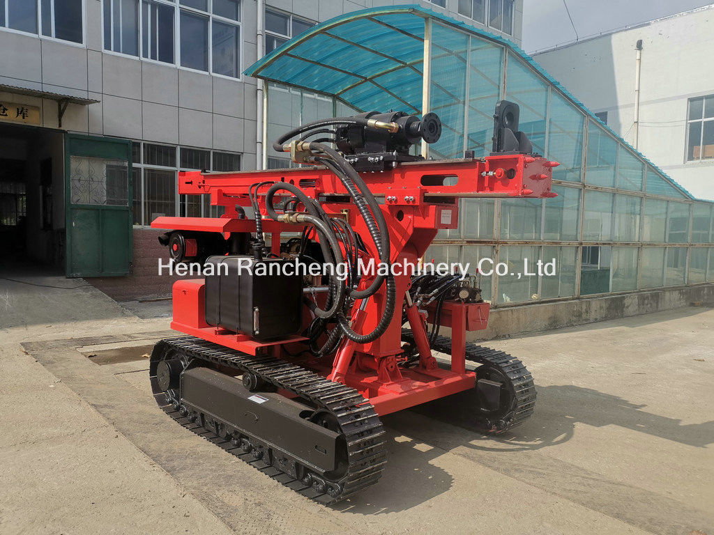 RC130Y 수압 크롤러 스파일 파리 기계 30m 나사 태양 스파일 드라이버 스파일 파리 리그