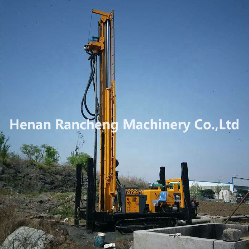 크롤러 장착 RCF350C 350m 깊은 물 우물 파기 리그 수압 간편 작동 물 우물 파기 기계