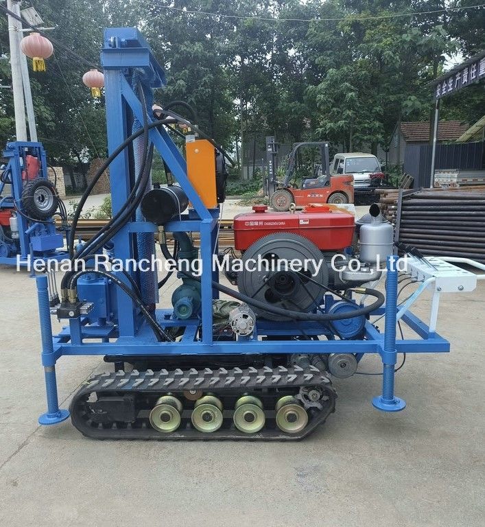 고성능 깊이 160m 휴대용 물 우물 굴착기 가벼운 35HP 엔진