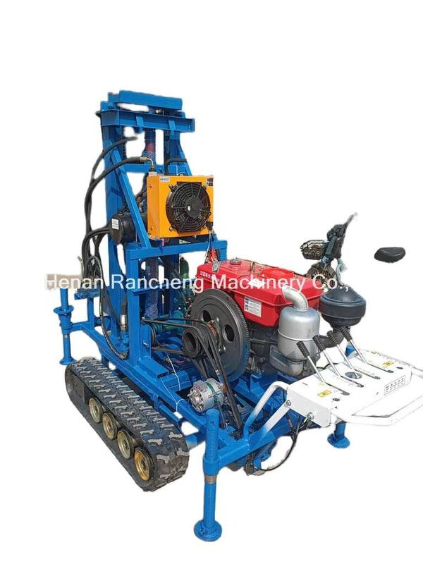 간편한 조작 RCS200C 고무 크롤러 150m 깊이 450mm 지름의 휴대용 드릴링 리그
