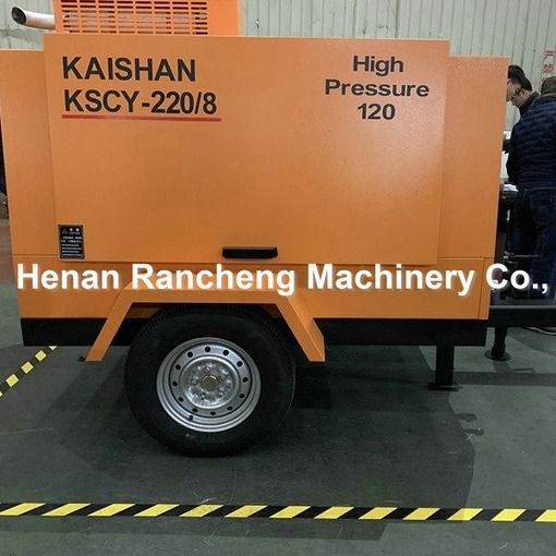 KSCY220/8 공기 압축기 75HP 디젤 엔진 나사 휴대용 공기 압축기