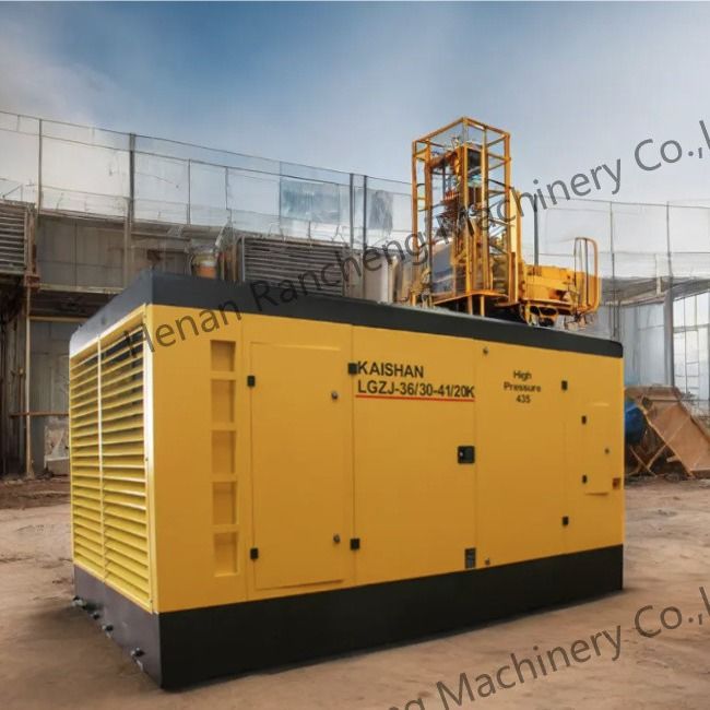 30bar 이동 스크루 공기 압축기 550HP 커민스 엔진으로 깊은 우물