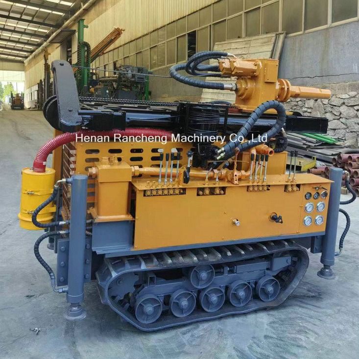 180m 공기 물 우물 뚫기 리그 다기능 크롤러 장착 리그 55KW 쿠안차이 디젤