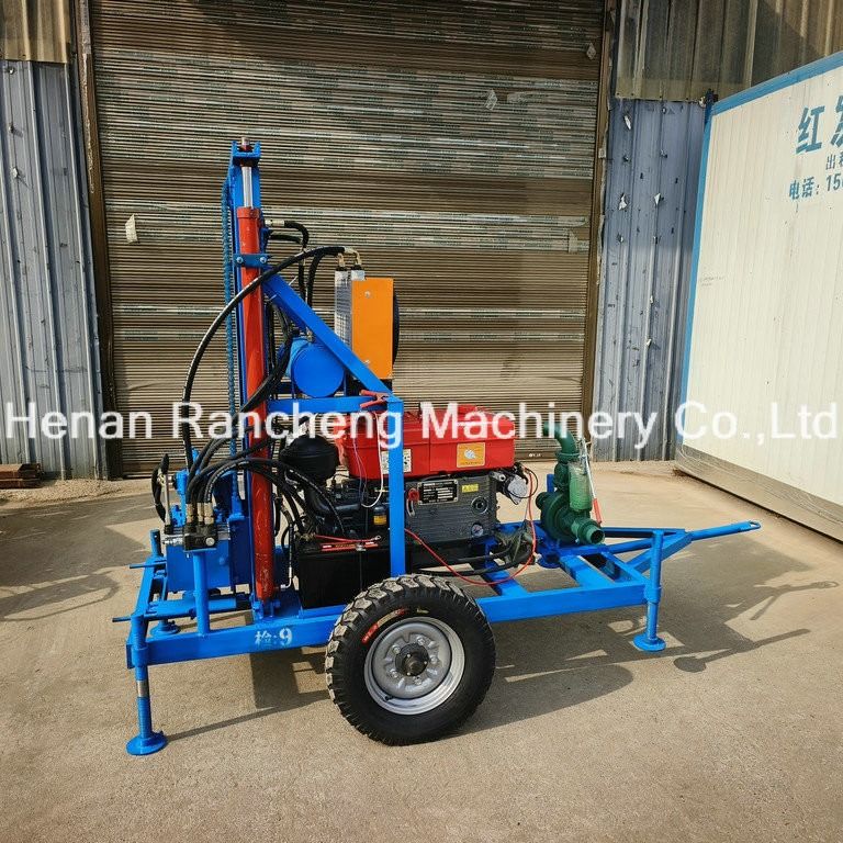 휴대용 굴착기 회전 22HP 디젤 수압 우물 굴착기 소 우물 굴착기