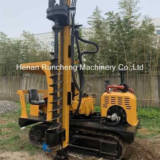 태양광 스파일 드라이버 RCH530D 70KW 디젤 엔진 / 수압 시스템의 분 흐름 속도