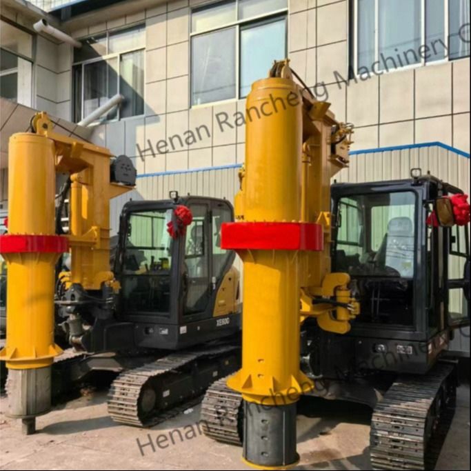 RCQ-10C 수압 미니 파일 굴착 기기 10m 깊이 36KW 쿠보타 엔진 Sany SY60C 발굴기 차시