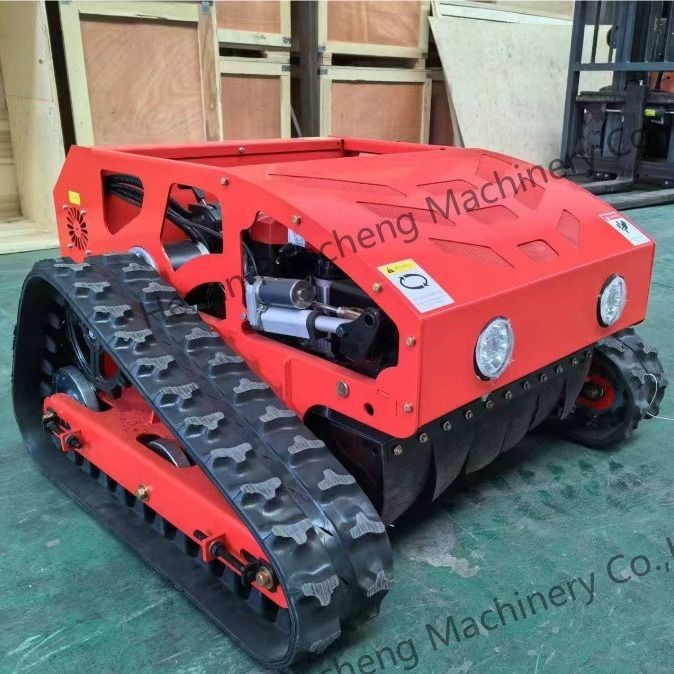 크롤러 타입 4륜 하이브리드 원격 제어 잔디 깎기 8HP 가솔린 엔진