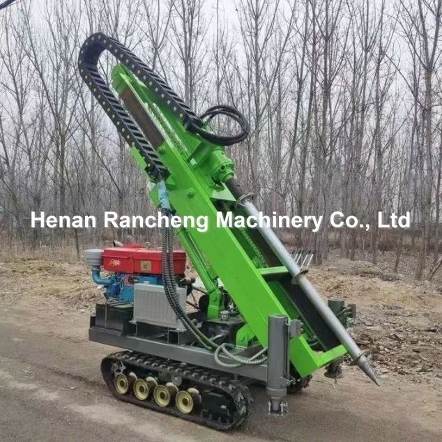 RCKM-30s 소형 유압 말뚝 박는 기계, 28HP 가솔린 엔진 장착, 태양광 말뚝 설치용, 효율적이고 정확함