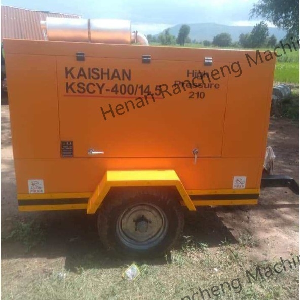 KSCY-400/14.5K 400cfm 디젤 휴대용 스크류 공기 압축기 (Cummins 엔진 포함)