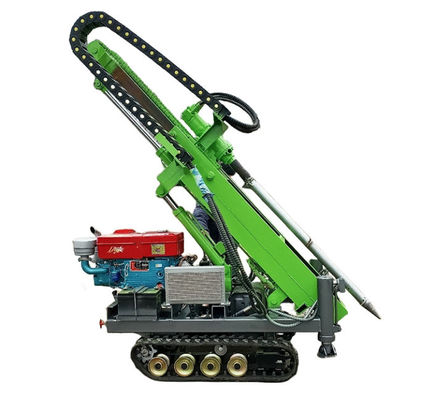 고무 크롤러 탑재 태양 펌프 드라이버 25HP 디젤 엔진 30m 펌프 깊이