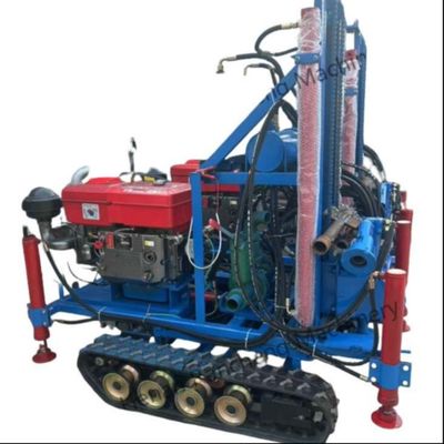 수압 크롤러 장착 160m 구멍 뚫기 우물 물 우물 뚫기 리그 기계 35HP 엔진