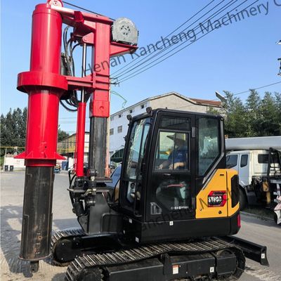 RCQ-10C 수압 미니 파일 헐링 리그 10m 깊이와 10-45RPM R/Min 회전 속도