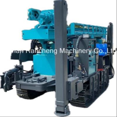 350m 굴착 깊이 고무 뚜라미 트랙 물 우물 굴착 리그 Pneumatic Rubber Crawler Drilling Rig
