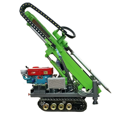 고무 크롤러 탑재 태양 펌프 드라이버 25HP 디젤 엔진 30m 펌프 깊이