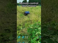 크롤러 타입 4륜 하이브리드 원격 제어 잔디 절단기 20mm-180mm 절단 높이