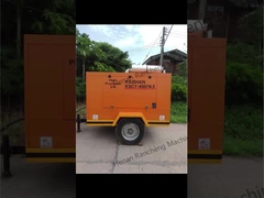 KSCY-400/14.5K 400cfm 디젤 휴대용 스크류 공기 압축기 (Cummins 엔진 포함)
