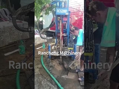 최대 깊이 150m RCS200C 고무 크롤러 작은 물 우물 파리 리그 기계